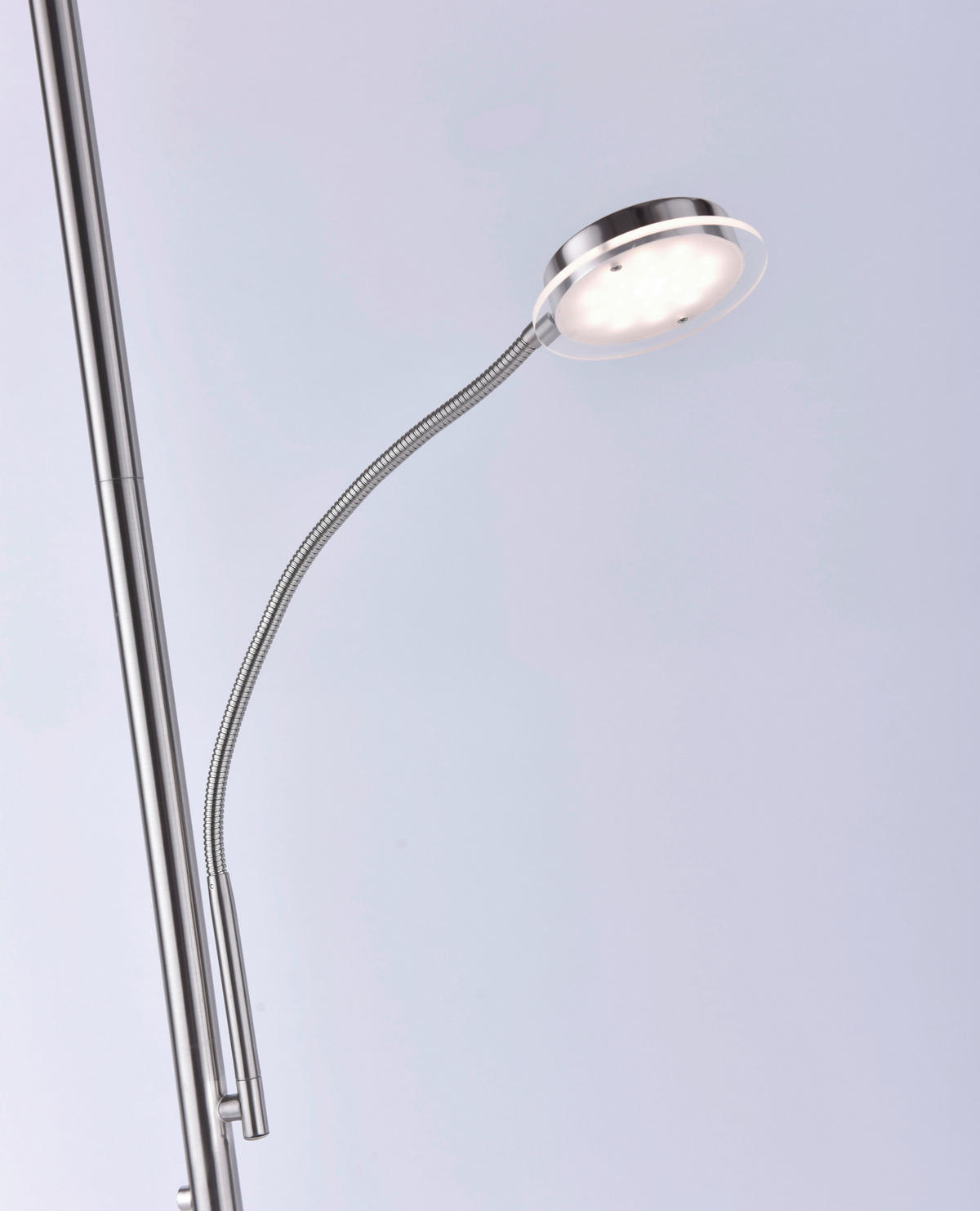 Just Light Deckenfluter 11709-55 Stahl Metall H: ca. 193 cm LED-Deckenfluter_Hans_rund - Stahl (193,00cm) - Just Light