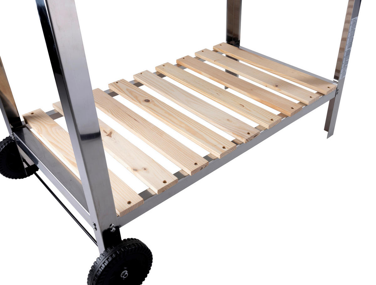 BBQ Collection Holzkohlegrill Edelstahl B/H/L: ca. 56x85x98 cm Holzkohlegrill_BBQ - Edelstahloptik (98,00/56,00/85,00cm) - BBQ Collection