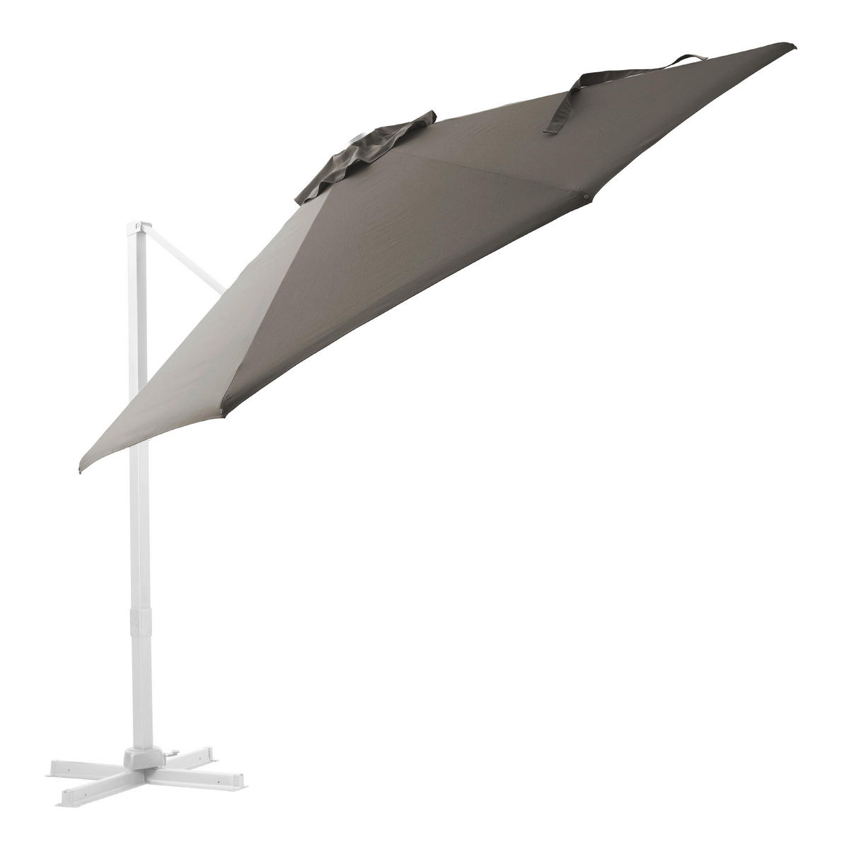 AXI Outdoor Living Ampelschirm Cyrus weiß Metall B/H/L: ca. 300x250x300 cm Cyrus - weiß/taupe (300,00/300,00/250,00cm) - AXI Outdoor Living