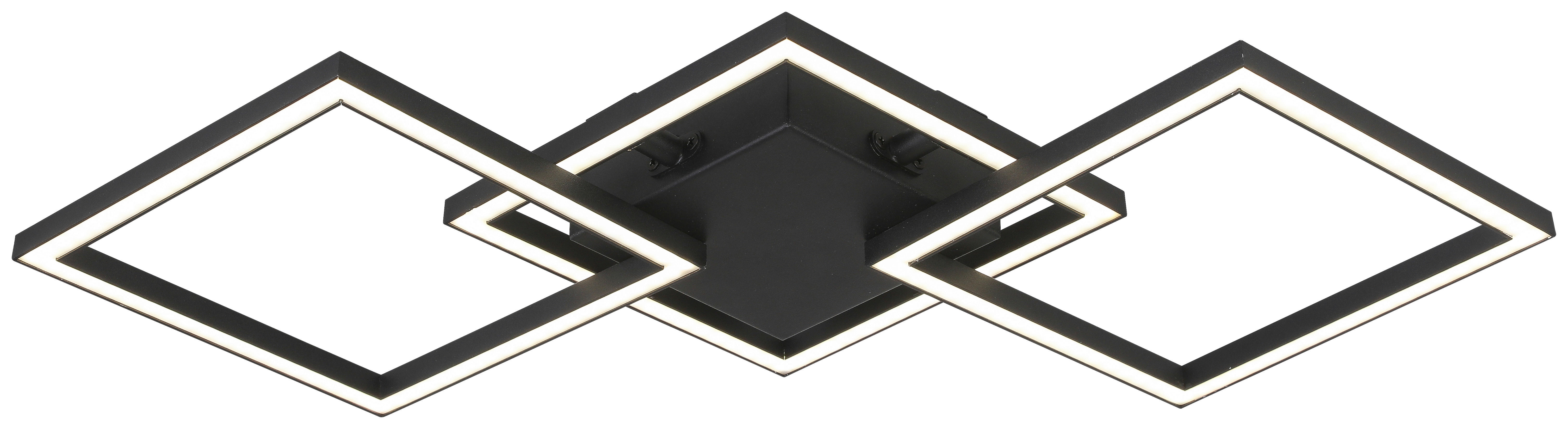 Deckenleuchte schwarz Kunststoff B/H/L: ca. 29x5x63 cm LED-Deckenleuchte_Tres - schwarz (63,00/29,00/5,00cm)