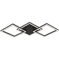 Nolo Deckenleuchte schwarz Kunststoff B/H/L: ca. 29x5x63 cm LED-Deckenleuchte_Tres - schwarz (63,00/29,00/5,00cm) - Nolo