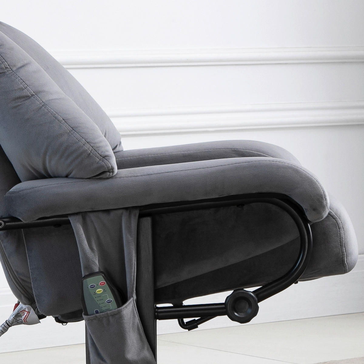 HOMCOM Massagestuhl grau B/H/L: ca. 80x76x102 cm Massagestuhl - grau (102,00/80,00/76,00cm) - HOMCOM