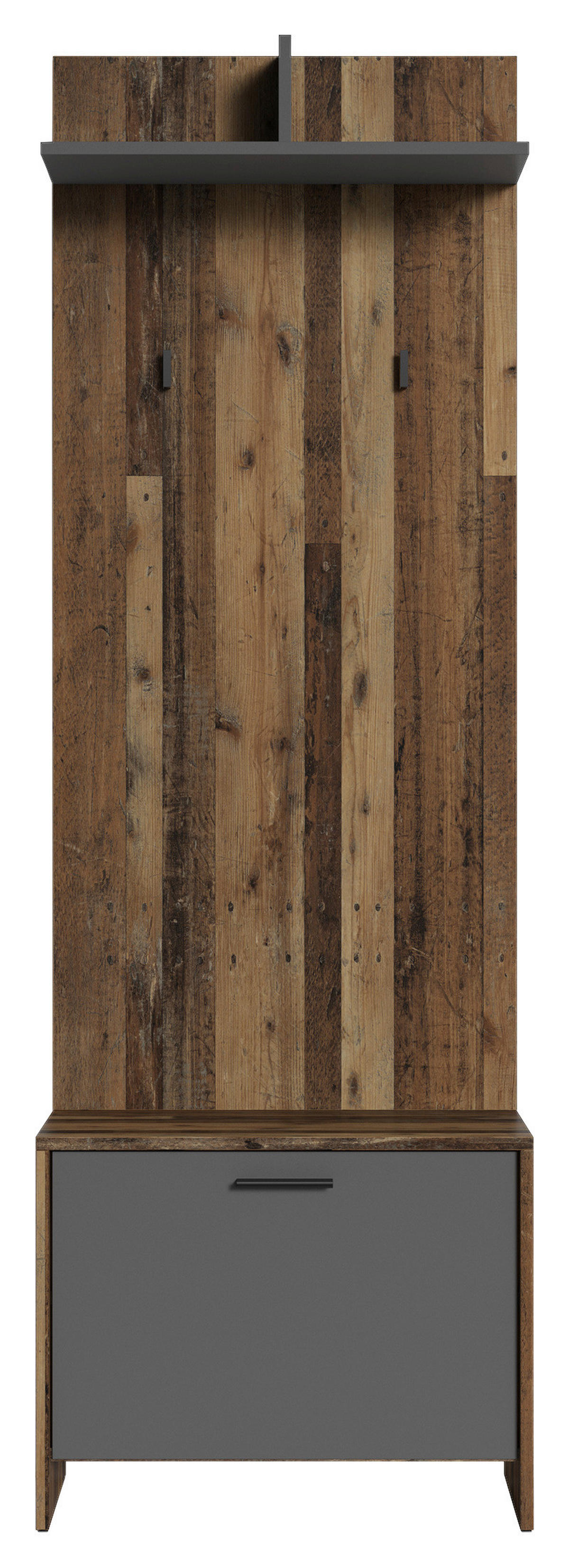 Garderobenset BEN Set 3-tlg. anthrazit BEN Set 3-tlg. - anthrazit - byLIVING
