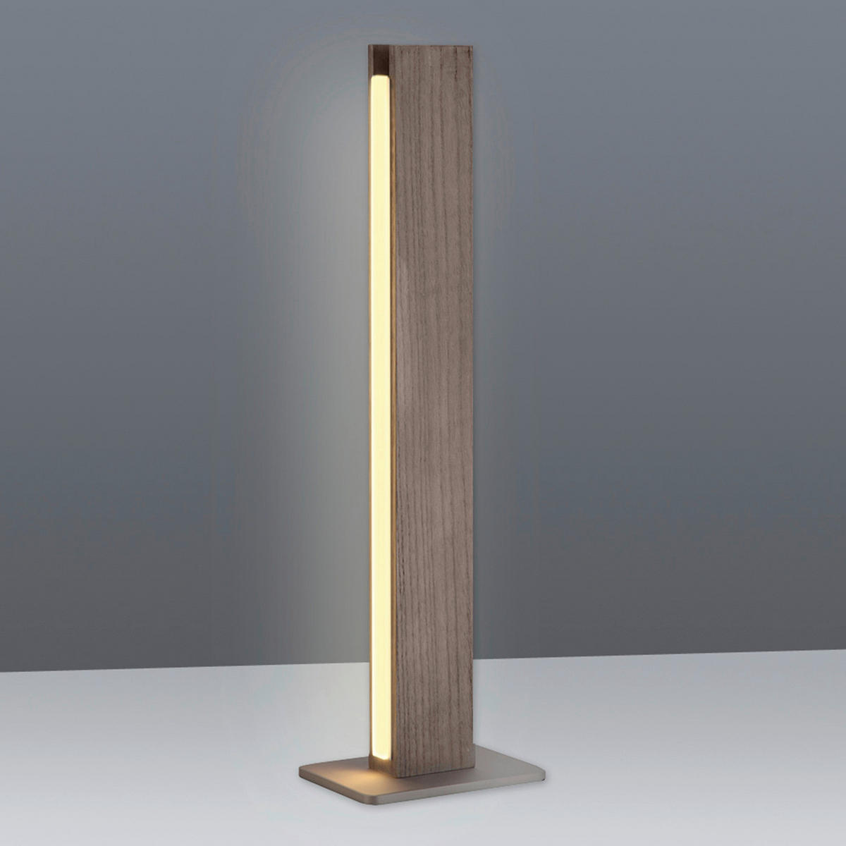 Näve Leuchten Tischleuchte 3131614 braun Metall Kunststoff Holz B/H/T: ca. 15x51x10 cm null 1 Brennstellen Straight - braun (15,00/51,00/10,00cm) - Näve Leuchten