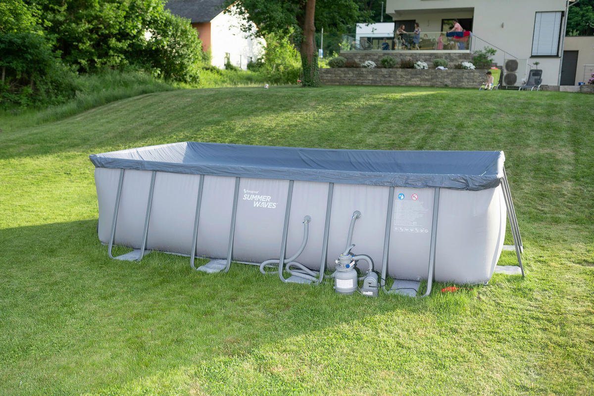Summer Waves Poolset Elite B/H/L: ca. 274x132x549 cm Elite - grau (549,00/274,00/132,00cm) - Summer Waves
