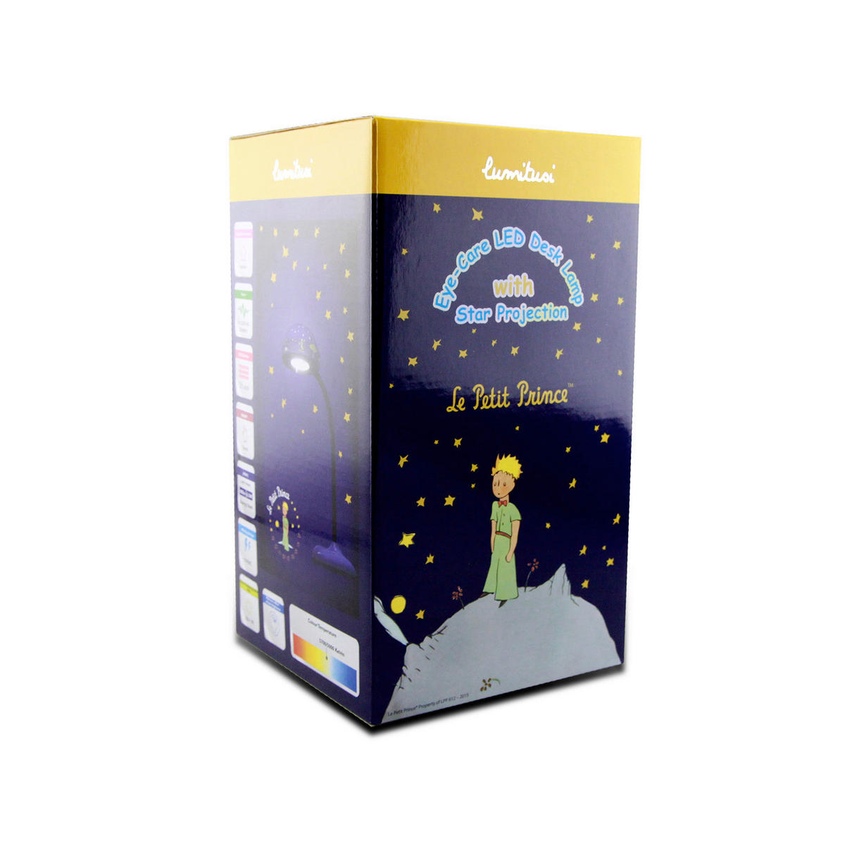 Niermann LED-Tischleuchte Kleiner Prinz 202 schwarz blau Kunststoff B/H/T: ca. 24x50x14 cm 1 Brennstellen Kleiner Prinz - blau/schwarz (24,00/50,00/14,00cm) - Niermann