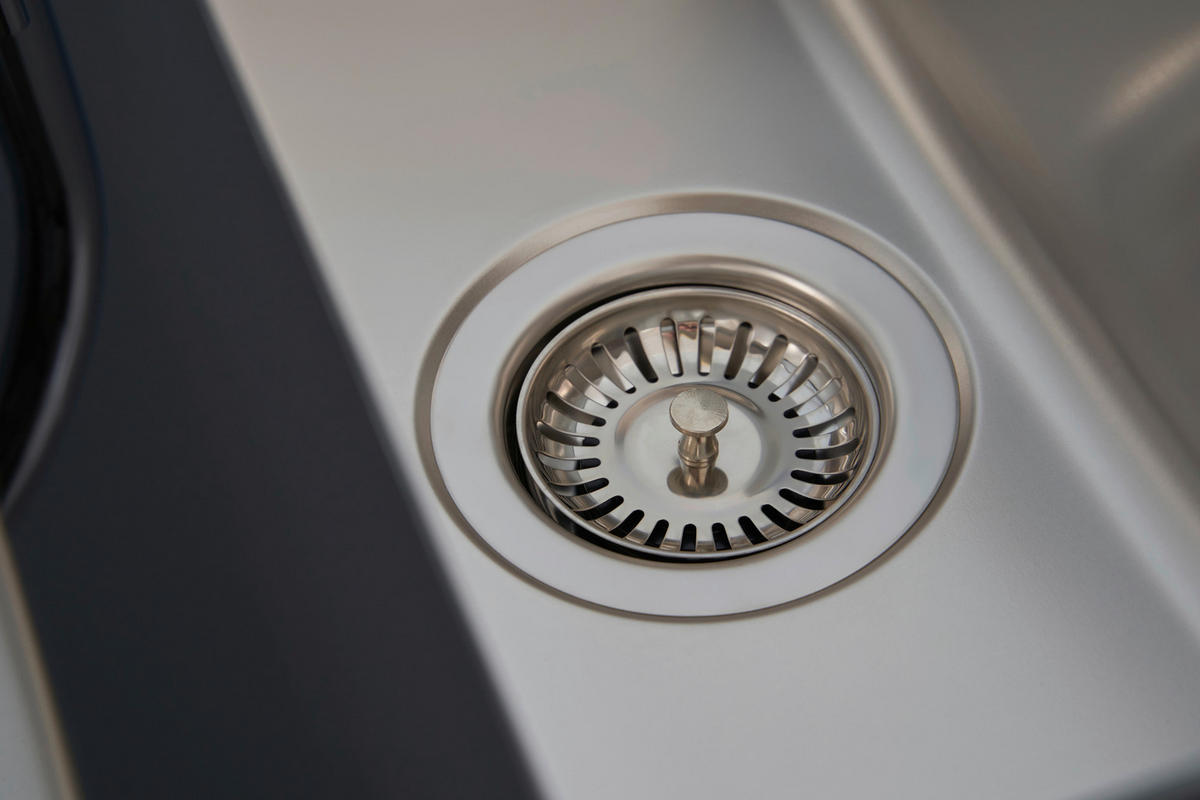 Respekta Einbauspüle New York 100 x 50 S schwarz Glas Edelstahl B/H/T: ca. 100x21x50 cm New York 100 x 50 S - schwarz (100,00/21,00/50,00cm) - Respekta