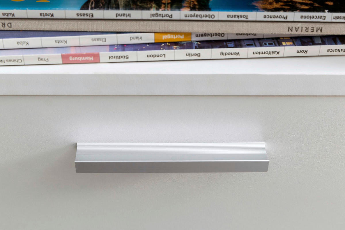 Rollcontainer weiß Spanplatte B/H/T: ca. 33x60x38 cm Rollcontainer - weiß (33,00/60,00/38,00cm) - Wohnling