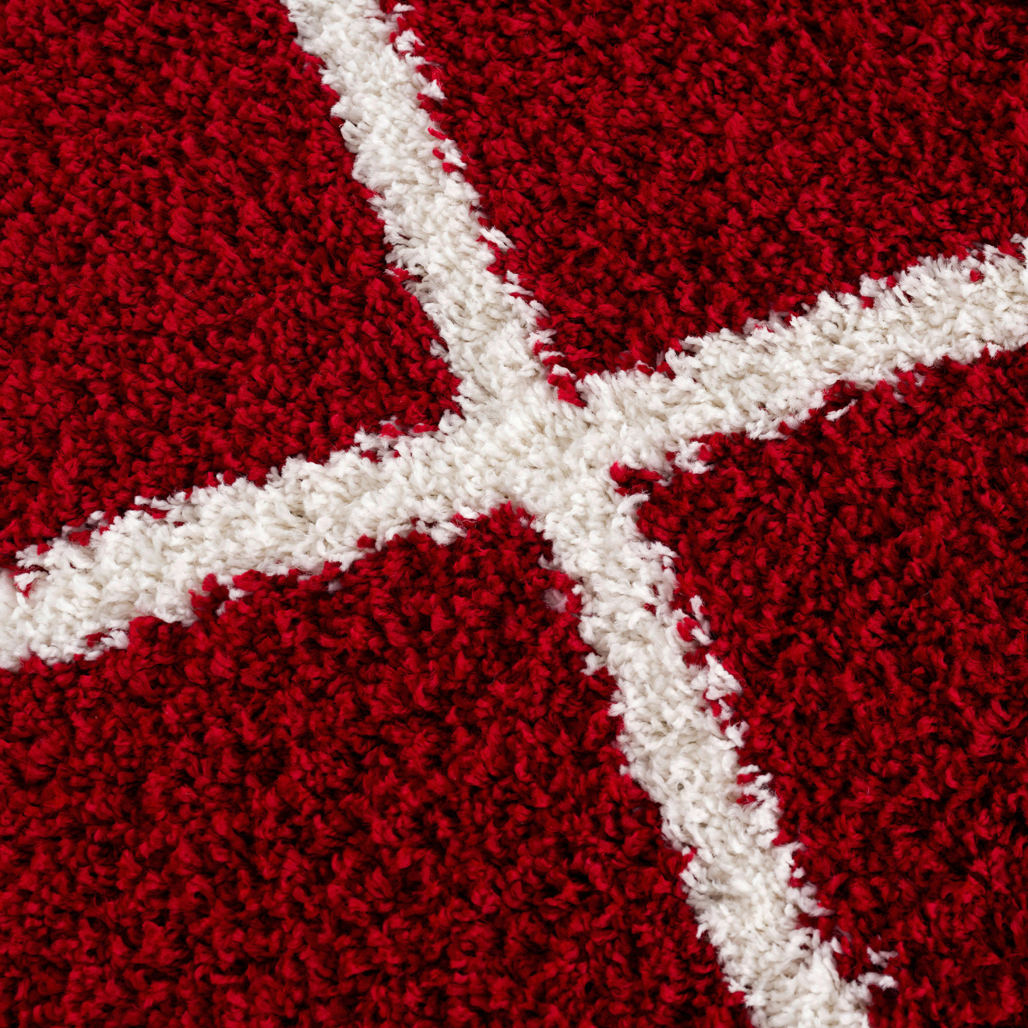 Thumbnail - Sanat Hochflorteppich MADRID rot D: ca. 120 cm