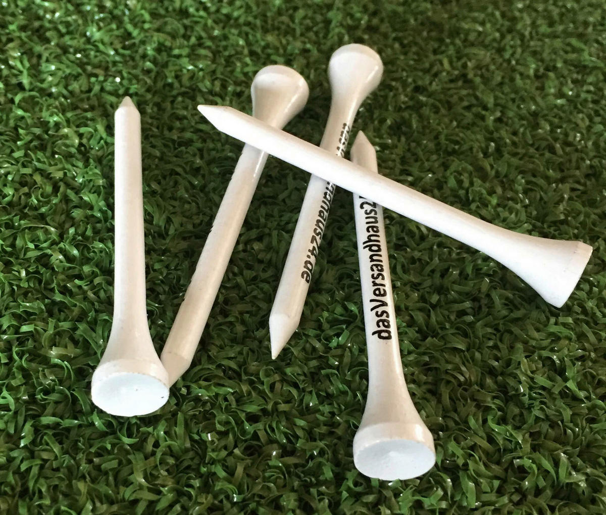 Grasekamp Golf Tees 500 Stück weiß Bambus B/H/L: ca. 0,5x70x70 cm 500 Stück - weiß (70,00/0,50/70,00cm) - Grasekamp
