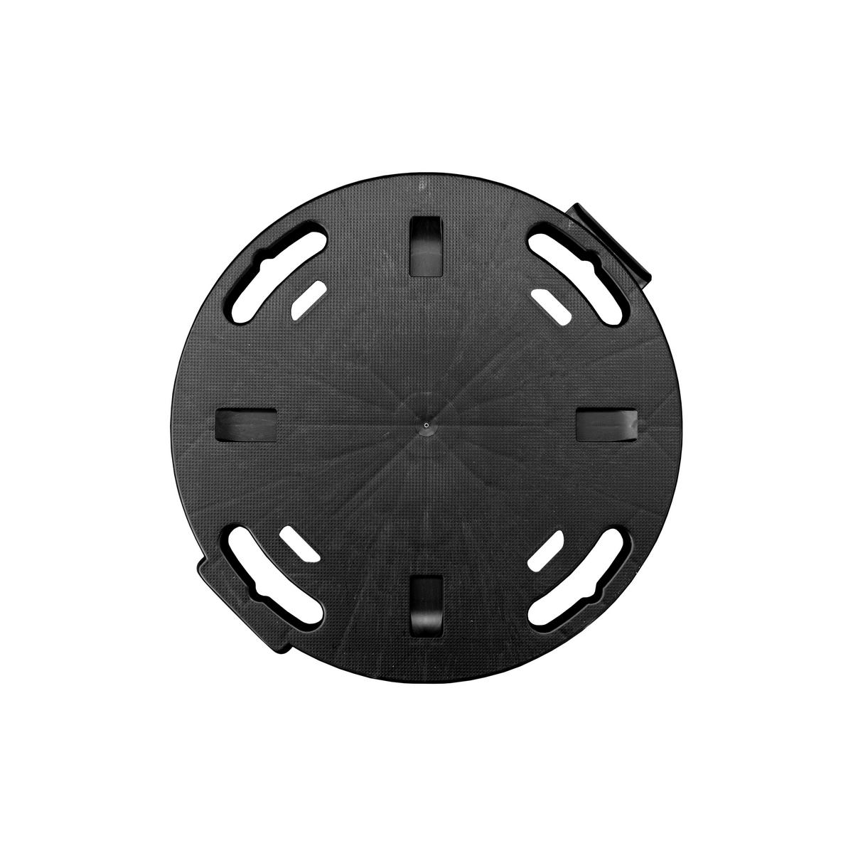 Dolly Transportroller schwarz B/H/L: ca. 40x12,5x40 cm Transportroller_mit_Rädern rund - schwarz (40,00/40,00/12,50cm) - Dolly