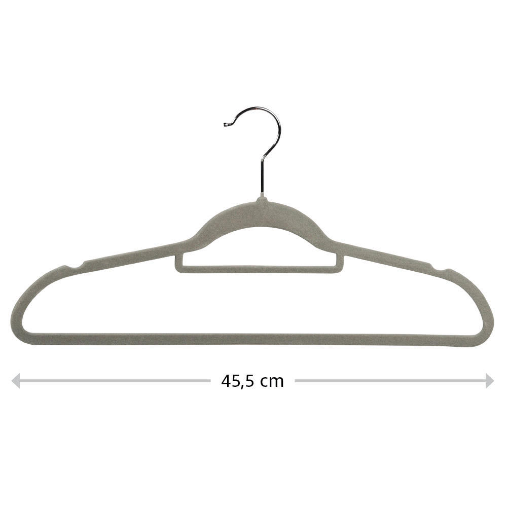Kesper Kleiderbügel 25tlg. grau Kunststoff Kleiderbügel_25tlg. - grau (45,00cm) - Kesper