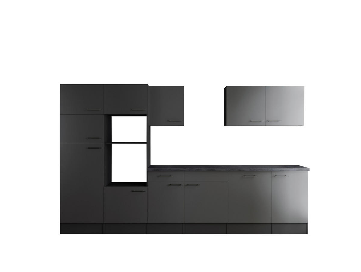 Küchenblock Oliver B/H/T: ca. 340x205x60 cm Oliver - granit/grau (340,00/205,00/60,00cm) - Respekta
