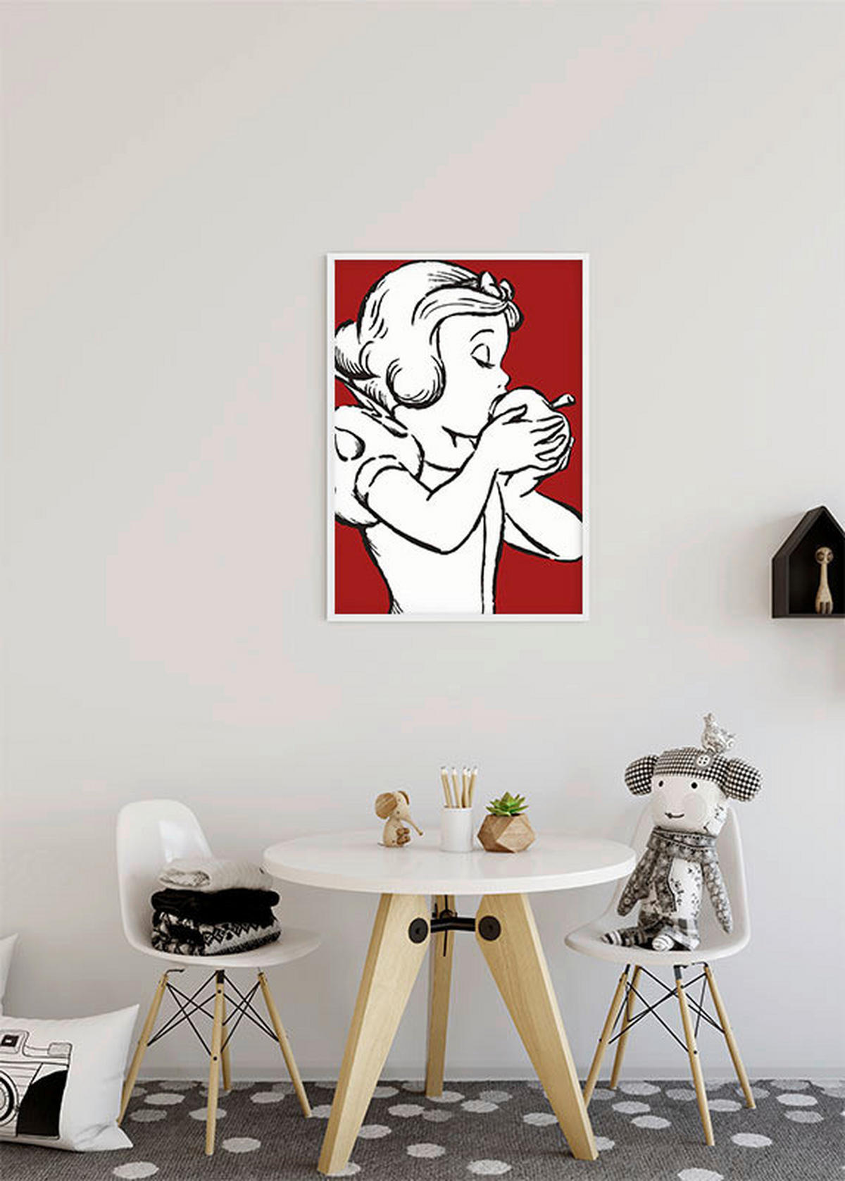 Komar Poster Snow White Apple Bite - red Disney B/L: ca. 40x50 cm Snow White Apple Bite - red - (40,00/50,00cm) - Komar