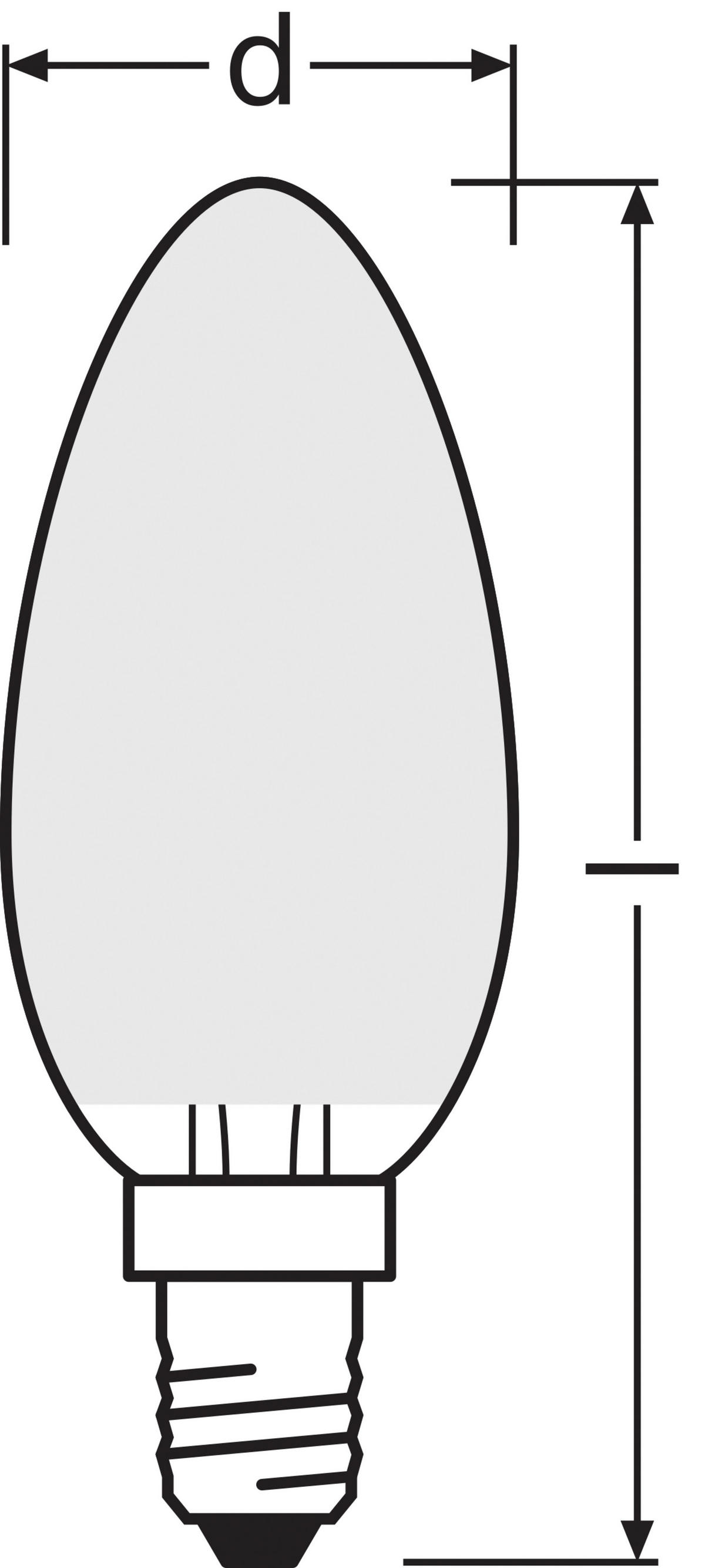 OSRAM Kerzenlampe AC70204 E14 AC70204 - OSRAM