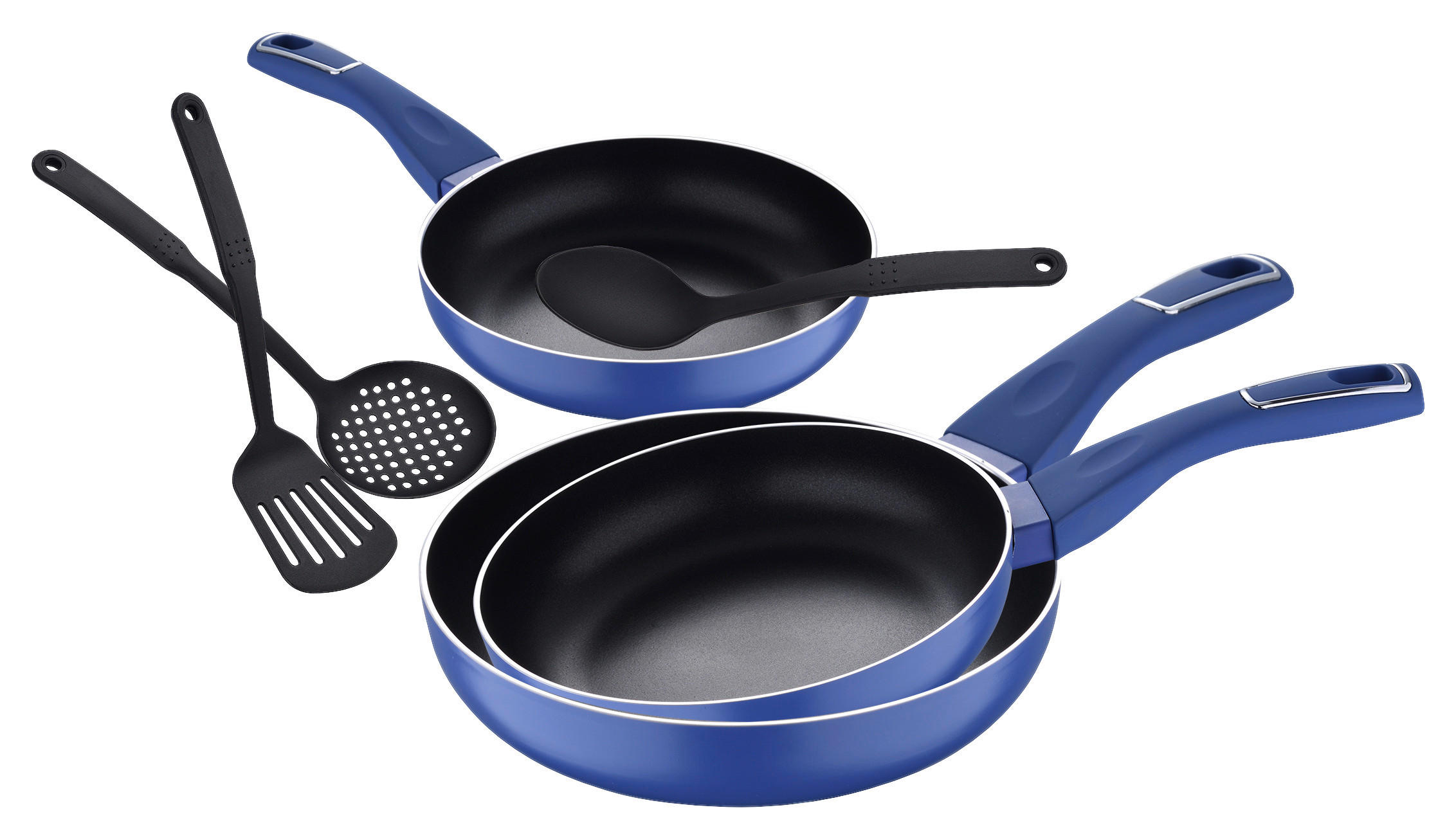 SAN IGNACIO Pfannen-Set LAND INDIGO blau Aluminium LAND INDIGO - blau - SAN IGNACIO