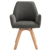 Stuhl TONY Eiche anthrazit Holz Stoff B/H/T: ca. 57x89x61 cm TONY - Eiche/anthrazit (57,00/89,00/61,00cm) - byLIVING