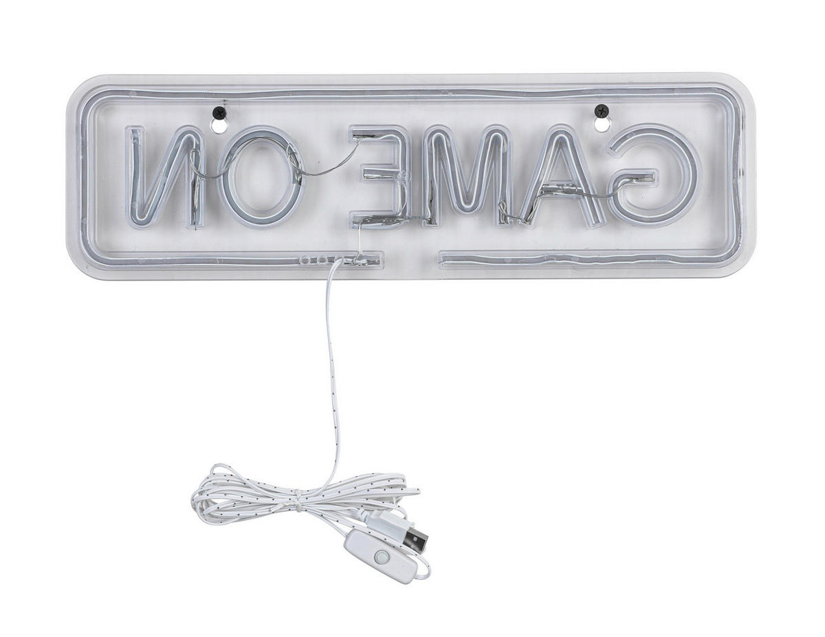 Nolo LED-Neon_Wandleuchte Acryl B/H/L: ca. 14x1,6x39 cm LED-Neon-Wandleuchte_Game - (39,00/14,00/1,60cm) - Nolo