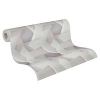 A.S.Creation Vliestapete 3D-Optik grau B/H: ca. 0,53x10,05 cm Tapete 3D in Grau - grau (0,53/10,05cm) - A.S.Creation