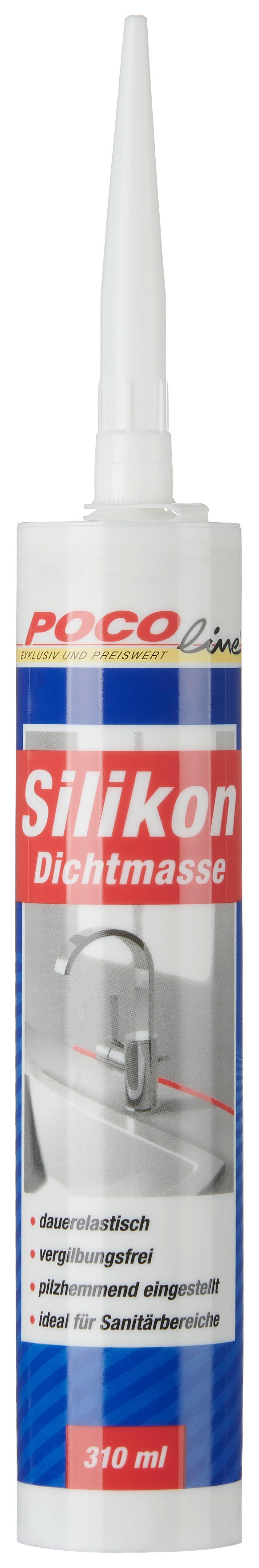 POCOline Silikon Fugendicht weiß ca. 0,31 l