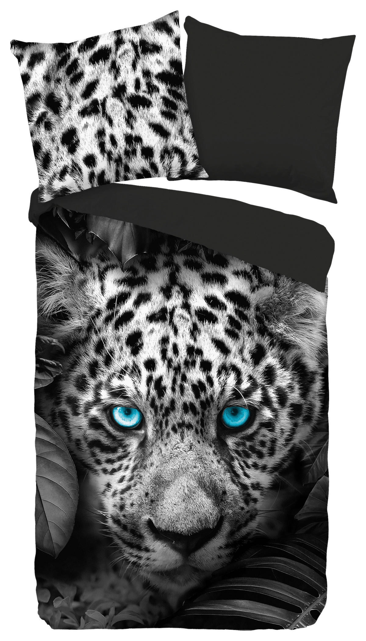 Microfaser Bettwäsche Blue Eyes Blue Eyes - anthrazit (135,00/200,00cm) - Pure