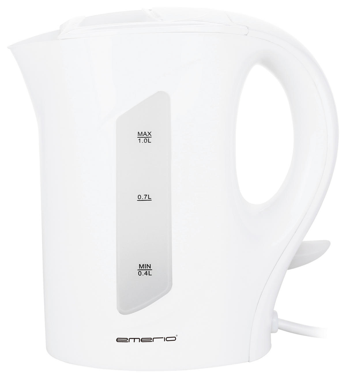 Emerio Wasserkocher WK-121616 weiß Kunststoff ca. 1 l Wasserkocher - weiß (1,00l) - Emerio