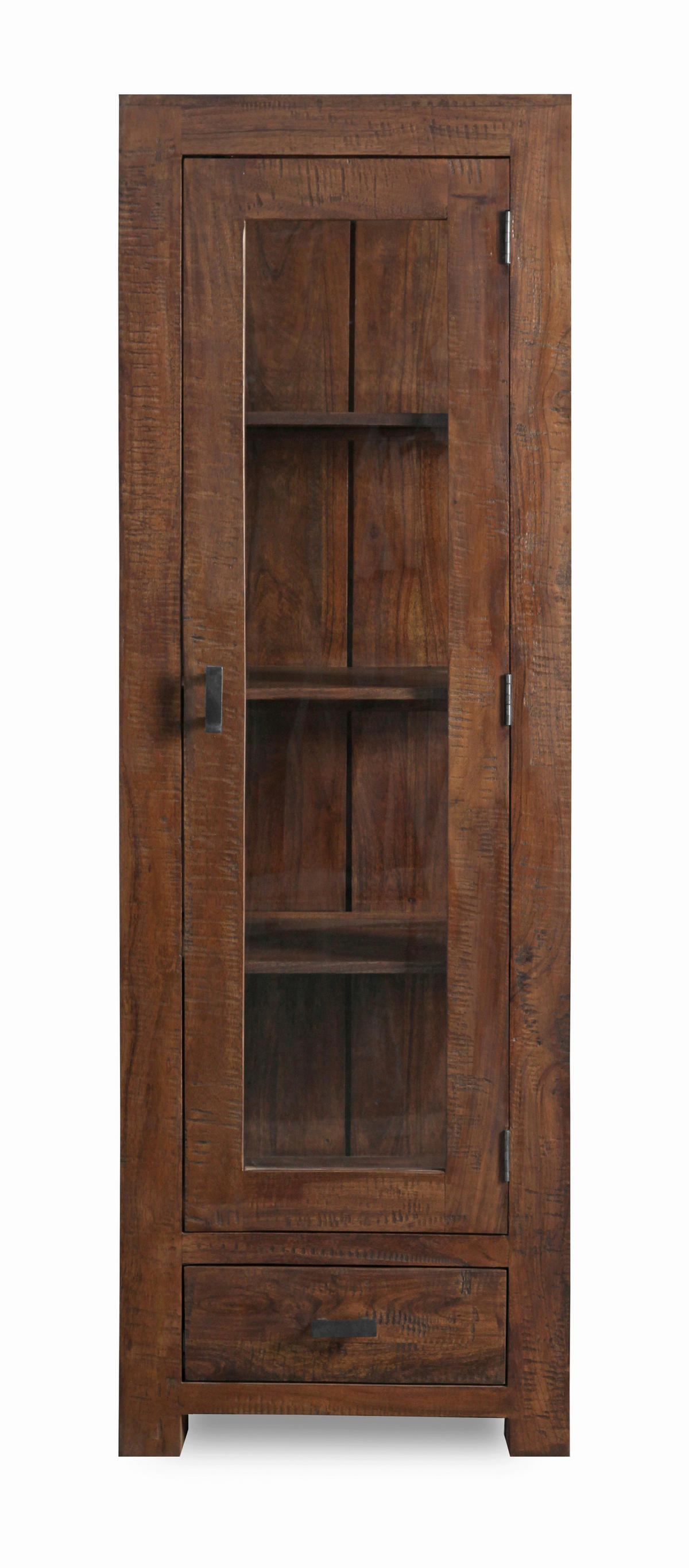 Vitrine Genua Akazie dunkel B/H/T: ca. 50x175x40 cm Genua - Akazie (50,00/175,00/40,00cm)