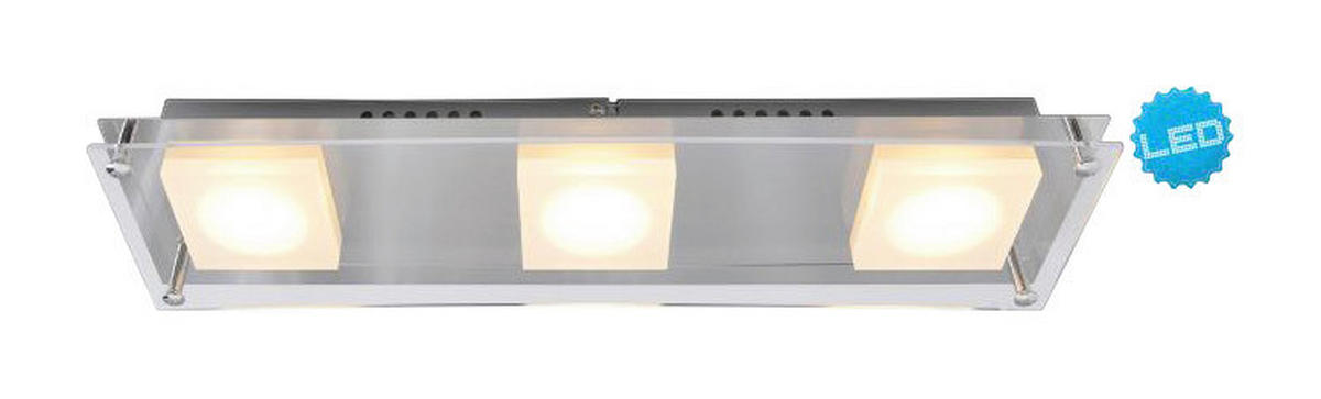 Näve Leuchten LED Wandleuchte Edingburgh Chrom Acryl Edelstahl B/H/L: ca. 12x4,7x44 cm 1 Brennstellen Edingburgh - Chrom (44,00/12,00/4,70cm) - Näve Leuchten