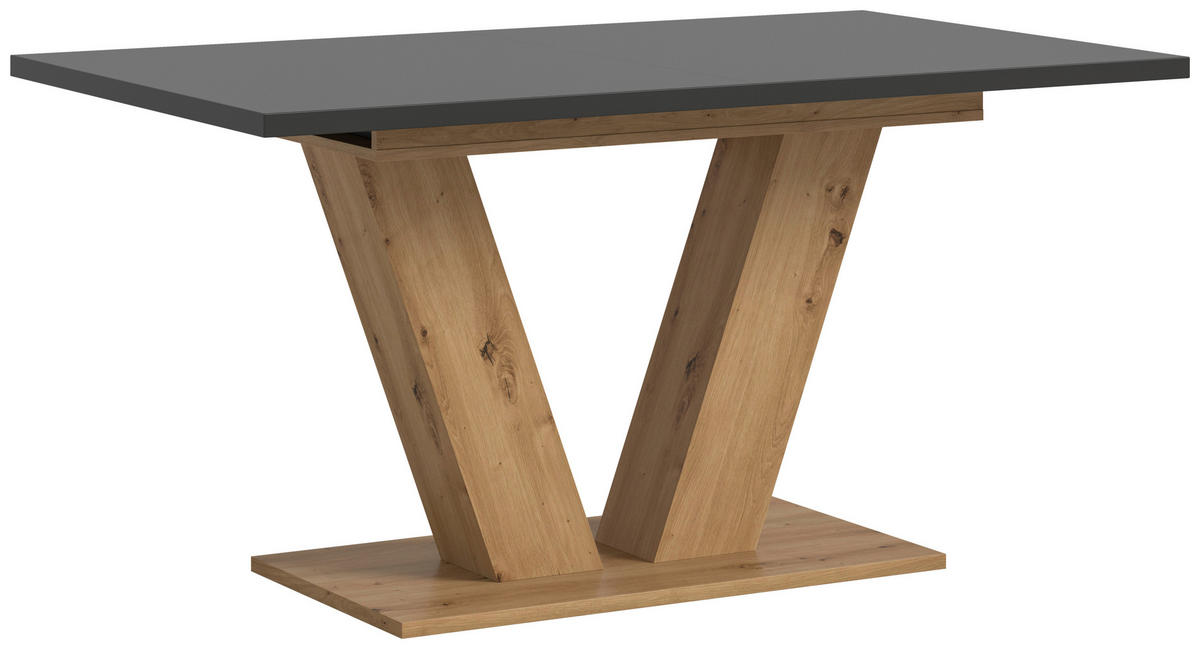 Esstisch MOTION grau Artisan Nachbildung B/H/T: ca. 150x76x90 cm MOTION - grau (150,00/76,00/90,00cm) - xonox.home