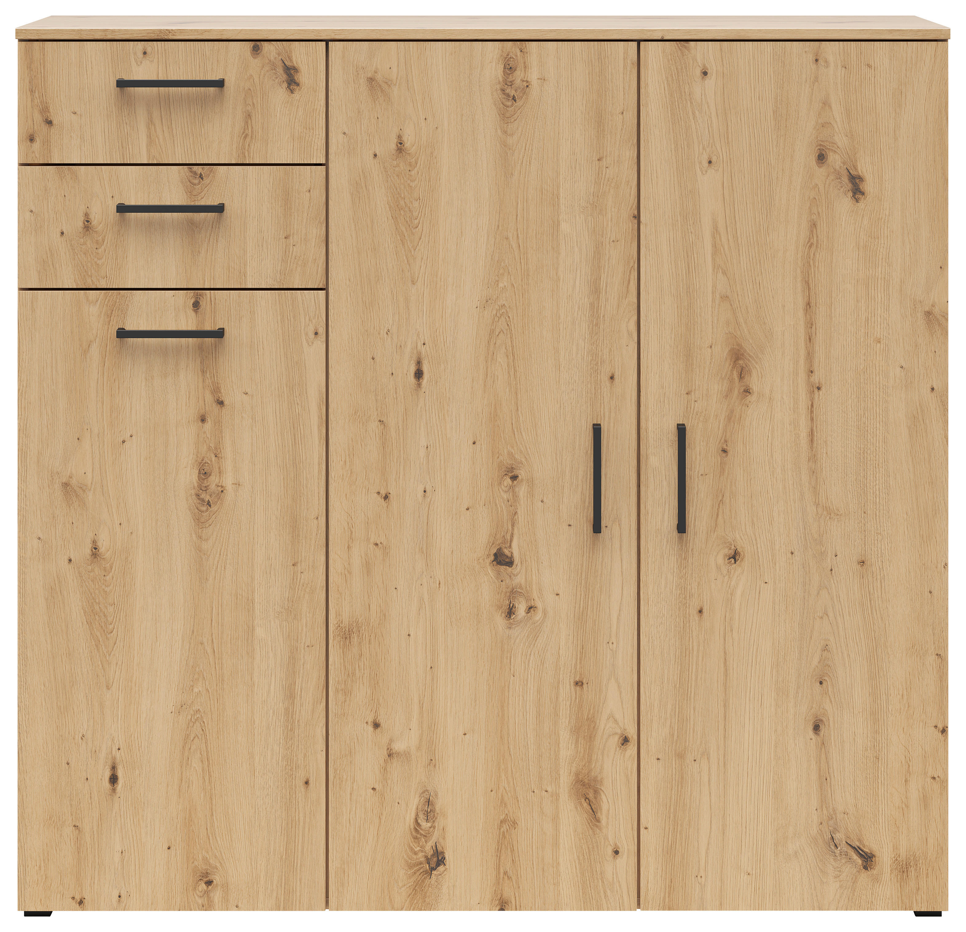 Kommode Multi-Stauraum Typ 33 Eiche Artisan Nachbildung B/H/T: ca. 120x115x40 cm Multi-Stauraum Typ 33 - Eiche (120,00/115,00/40,00cm)