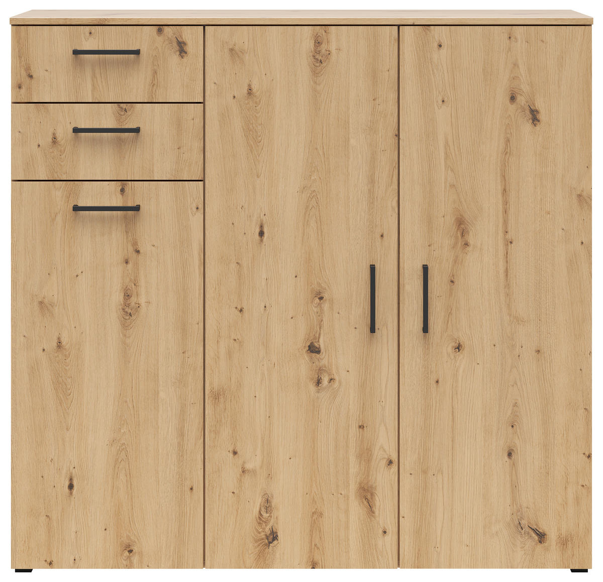 Kommode Multi-Stauraum Typ 33 Eiche Artisan Nachbildung B/H/T: ca. 120x115x40 cm Multi-Stauraum Typ 33 - Eiche (120,00/115,00/40,00cm)