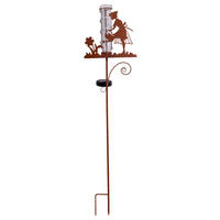 LED-Solarleuchte 5282614 rost Metall B/H: ca. 23,4x95 cm LED-Solar Erdspieß  h: 95cm - rost (23,40/95,00cm) - Näve Leuchten