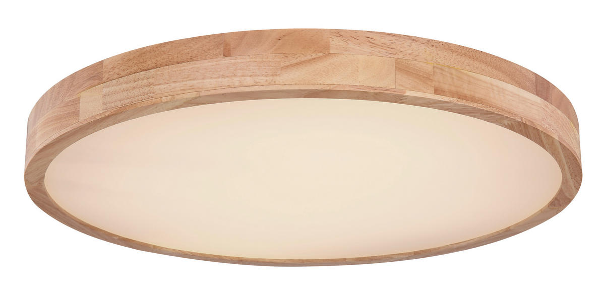 GLOBO Deckenleuchte braun Holz Metall H/D: ca. 11x60 cm 1 Brennstellen Rainer - braun (60,00/11,00cm) - GLOBO