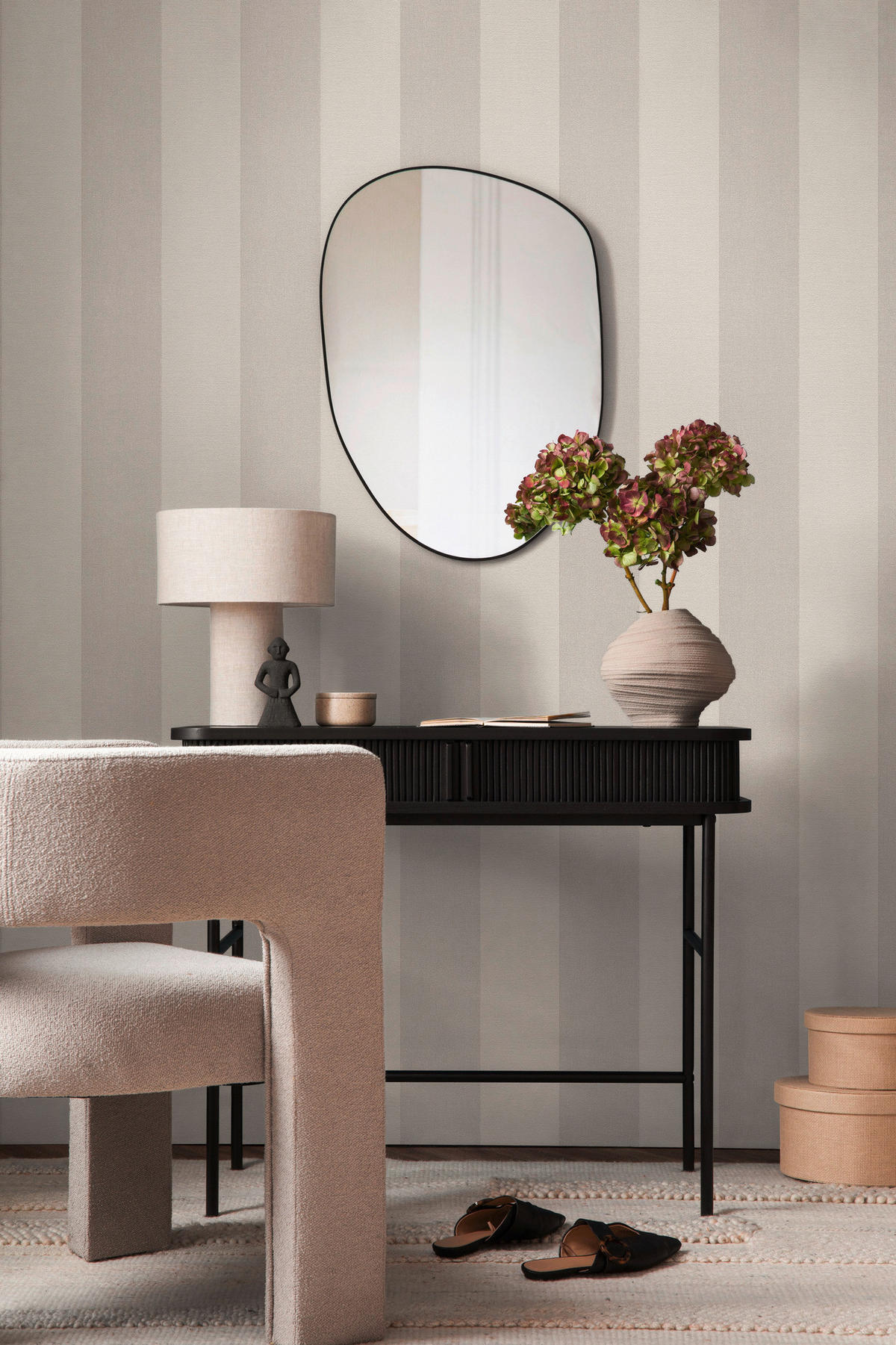 A.S.Creation Vliestapete grau creme B/H/D: ca. 53x1005x9,8 cm Vliestapete - creme/grau (9,80/1005,00cm) - A.S.Creation