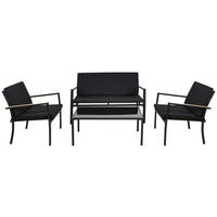 POCOline Gartensitzgruppe Grafon schwarz Stahl Grafon - schwarz - POCOline