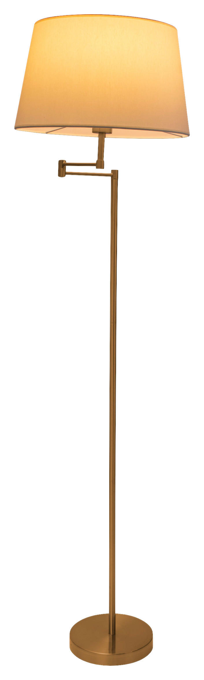 Näve Leuchten Stehleuchte messing Textil Metall Kunststoff B/H/T/D: ca. 23,5x158x23,5x23,5 cm E27 1 Brennstellen BOLOGNA - messing (23,50/158,00/23,50cm) - Näve Leuchten