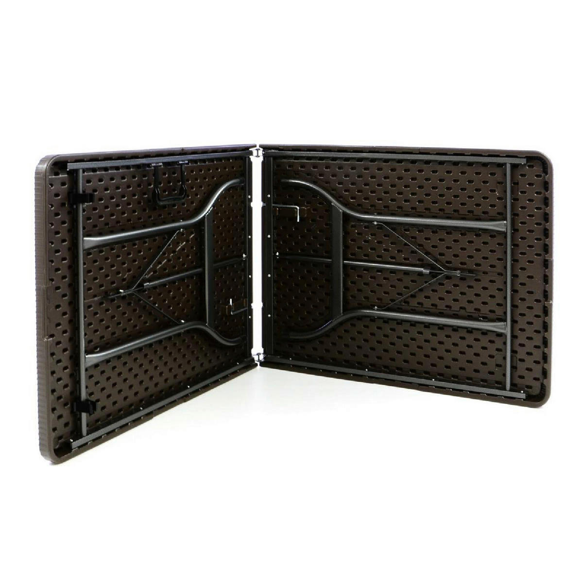 VCM Gartentisch braun Metall B/H/L: ca. 70x75x180 cm Gartentisch - braun (180,00/70,00/75,00cm) - VCM