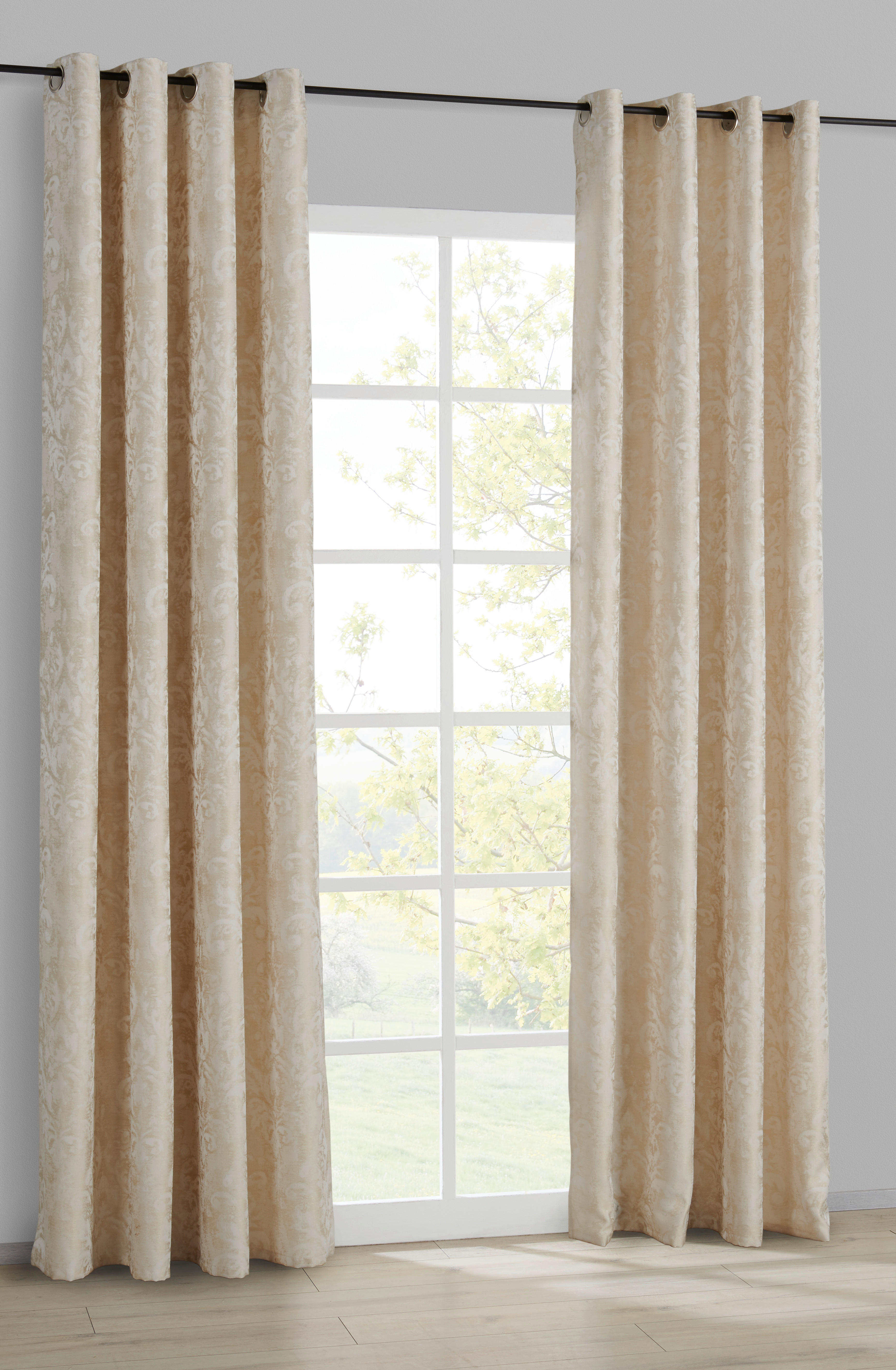 Ösenvorhang Pisa beige B/L: ca. 140x245 cm Pisa - beige (140,00/245,00cm)