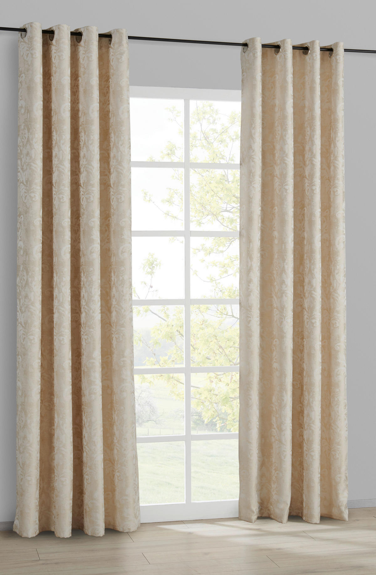 Ösenvorhang Pisa beige B/L: ca. 140x245 cm Pisa - beige (140,00/245,00cm)