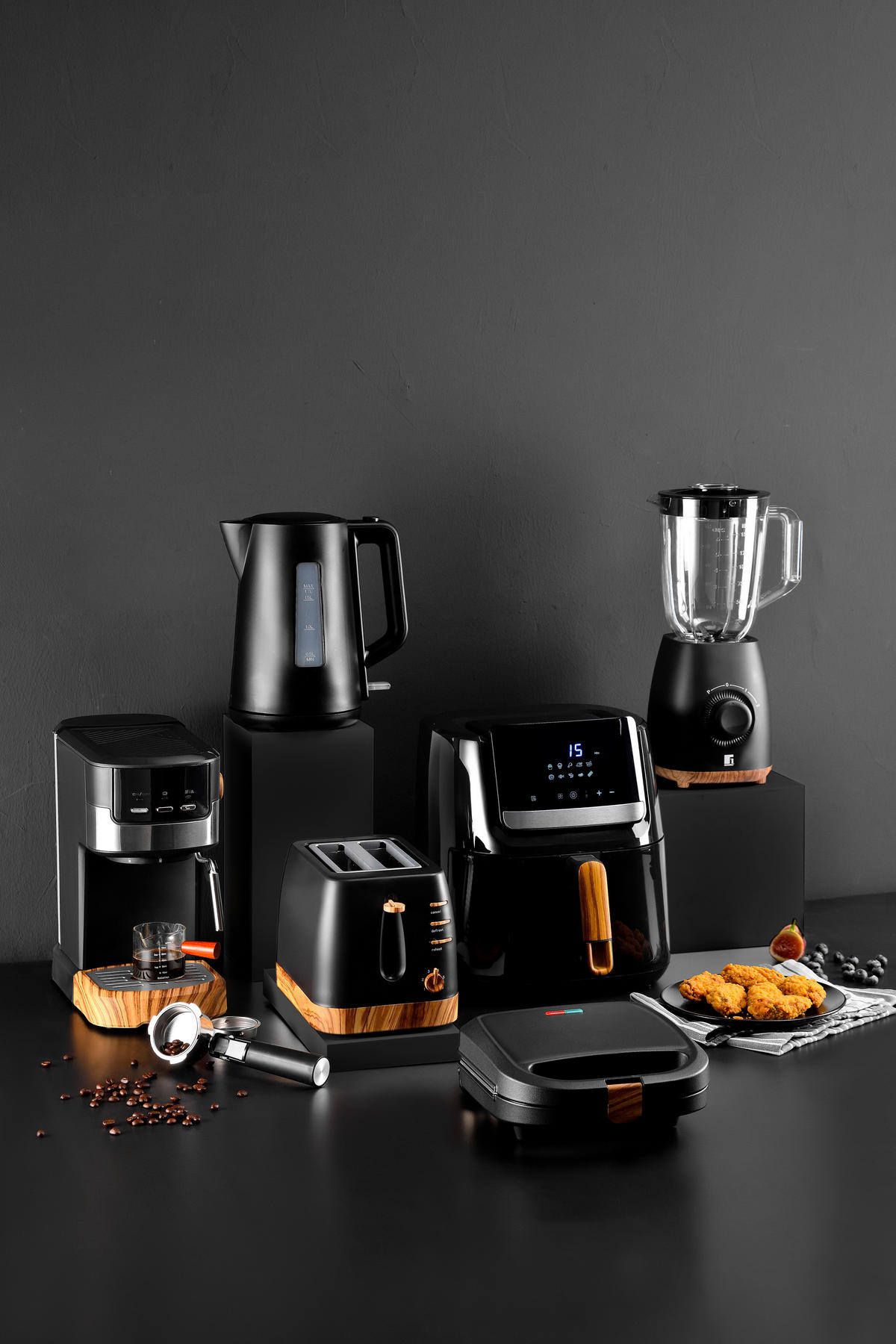 BERGNER Blender schwarz B/H/L: ca. 17,5x37,5x20 cm CHARCOAL - schwarz (20,00/17,50/37,50cm) - BERGNER