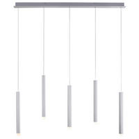 Just Light LED-Pendelleuchte BRUNO 15205-95 Alu Eisen Aluminium B/H/T: ca. 100x120x8 cm 5.0 Brennstellen BRUNO - Alu (100,00/120,00/8,00cm) - Just Light