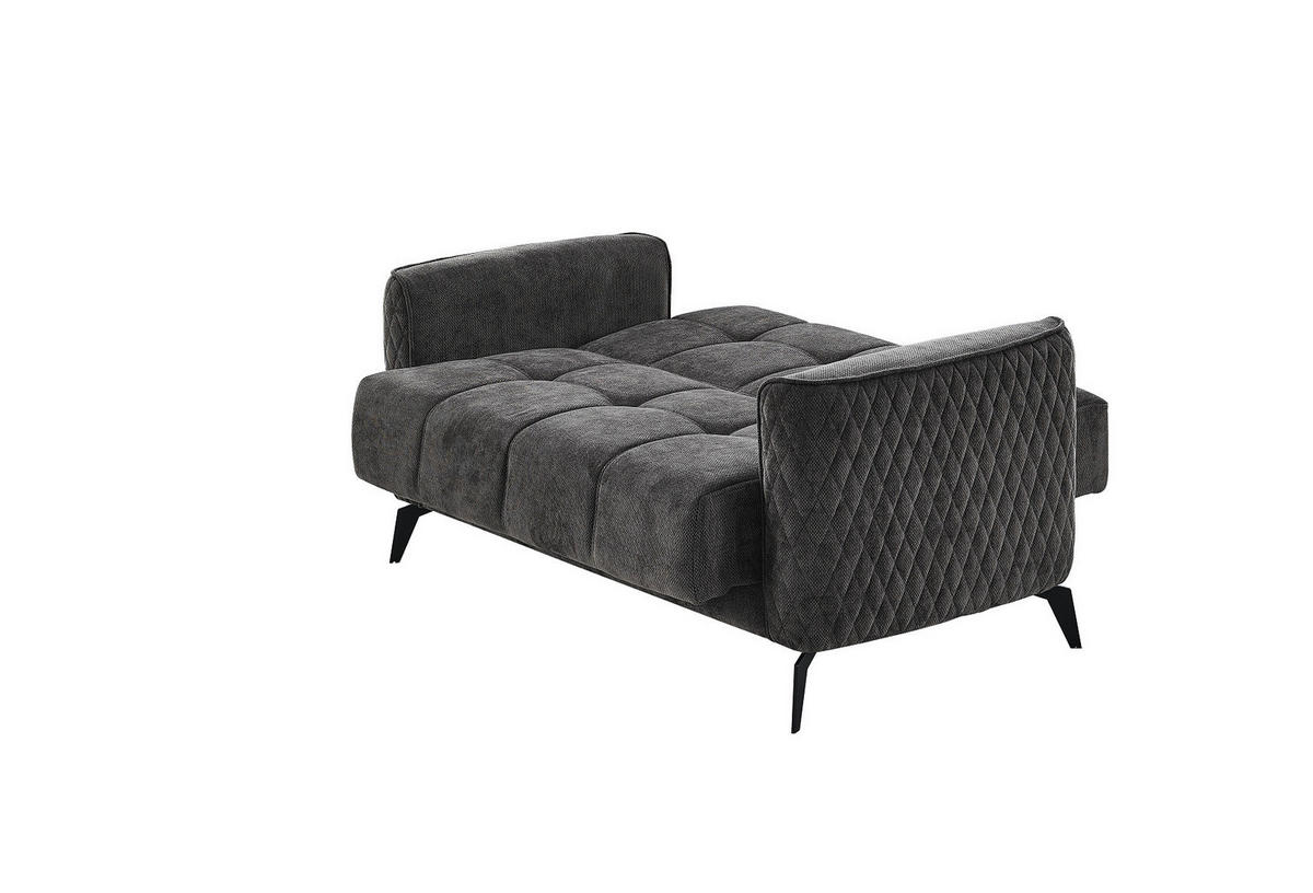 Sofa 3-2-1 Lendor grau Webstoff Lendor - schwarz/grau