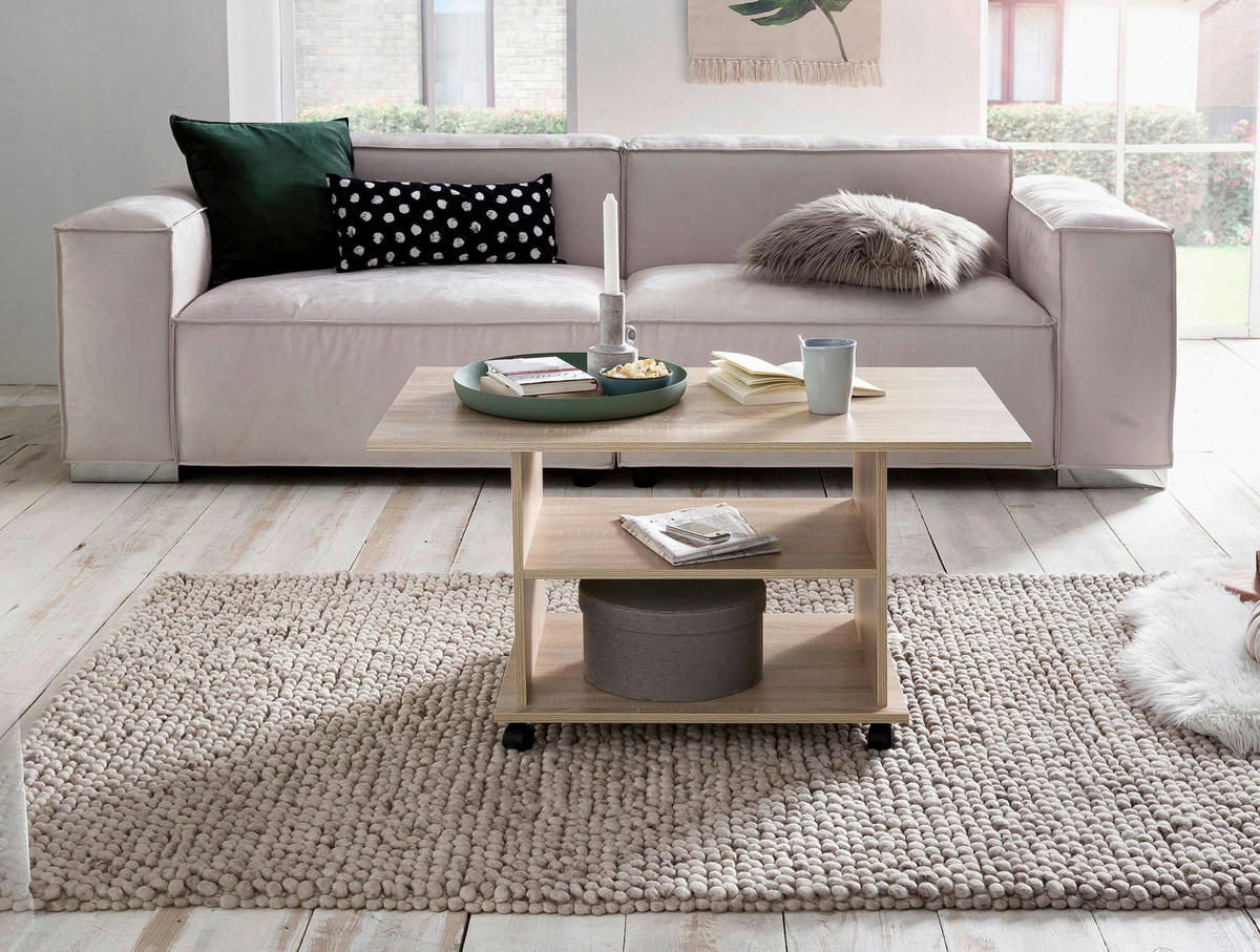 Couchtisch braun B/H/T: ca. 95x51x54 cm Couchtisch - braun (95,00/51,00/54,00cm) - Wohnling