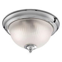 Searchlight Badleuchte silber Glas Stahl B/H/L/D: ca. 29x15x29x29 cm E14 2 Brennstellen American Diner - silber (29,00/29,00/15,00cm) - Searchlight