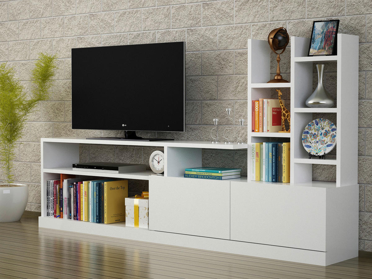 Wohnwand Dolunay B/H/T: ca. 165x91,3x25 cm Dolunay - (165,00/91,30/25,00cm) - moebel17