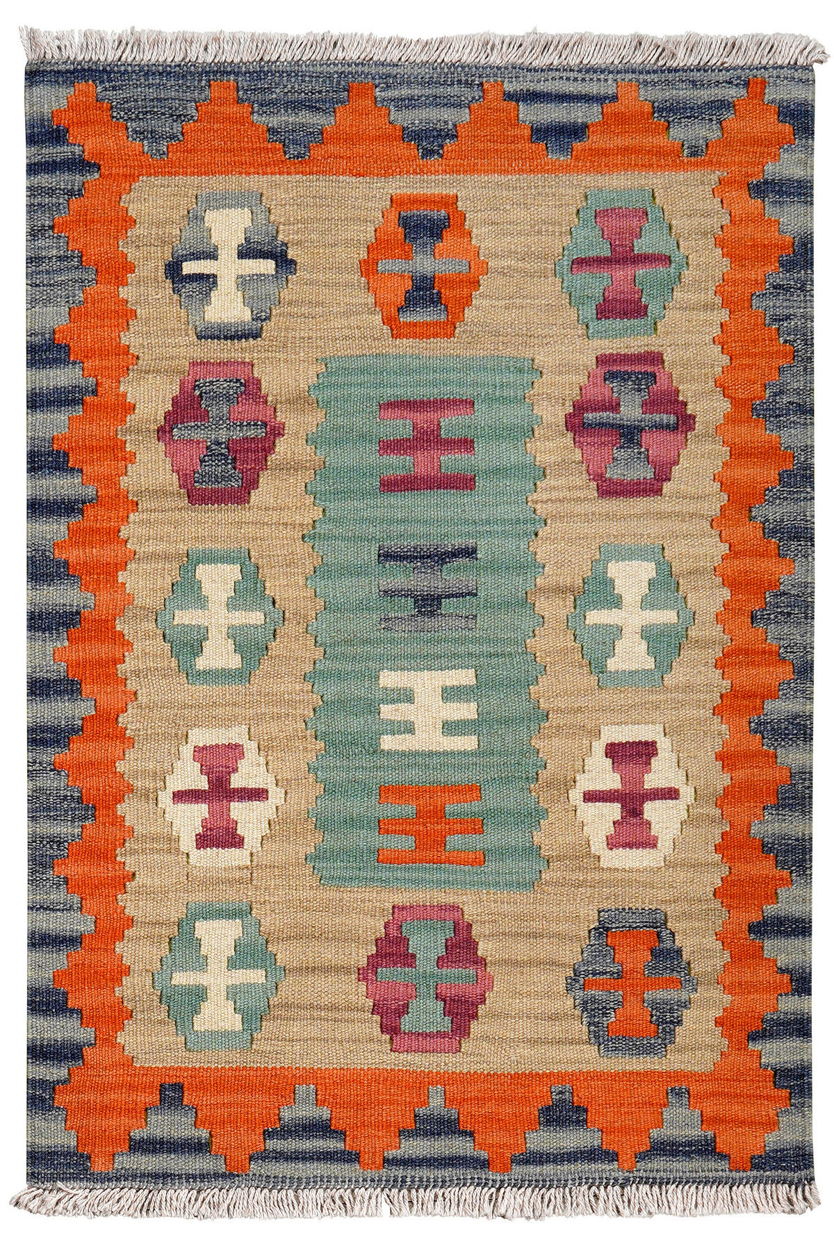 PersaTepp Teppich Kelim Gashgai bunt B/H/L: ca. 64x1x91 cm Kelim Gashgai - bunt (91,00/64,00/1,00cm) - PersaTepp