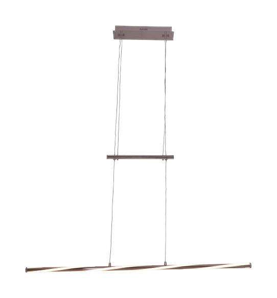 Näve Leuchten LED Jojo-Pendelleuchte NV6128942 Chrom klar Metall Glas H/L: ca. 120x100 cm null 1 Brennstellen Twist - klar/Chrom (100,00cm) - Näve Leuchten