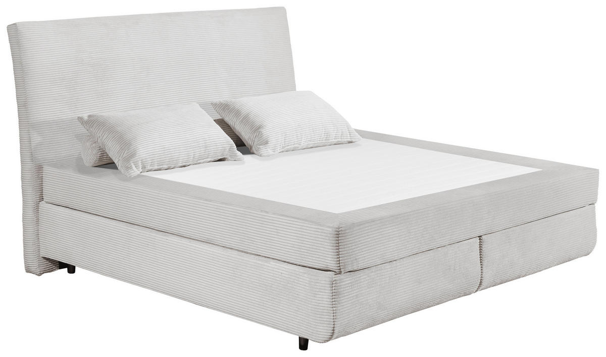 Boxspringbett Marbella Silbergrau Liegefläche B/L: ca. 180x200 cm Marbella - Silbergrau (185,00/126,00/216,00cm)