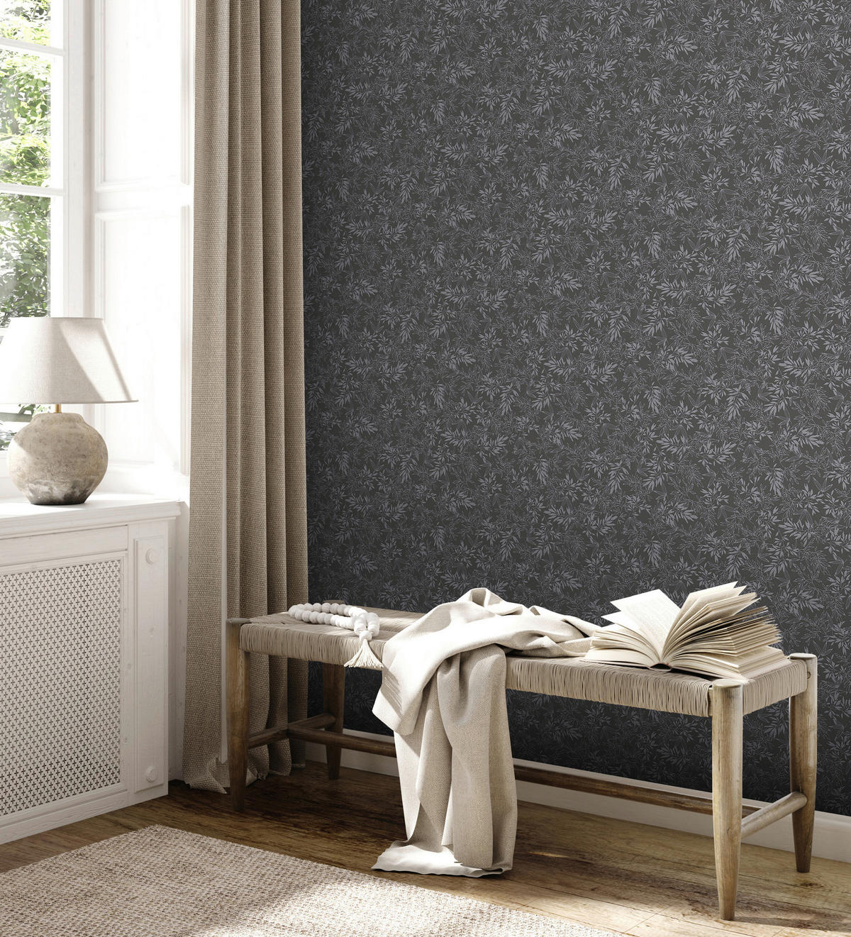 A.S.Creation Vliestapete Attractive 2 Floral schwarz B/L: ca. 53x1005 cm Attractive 2 - schwarz (53,00/1005,00cm) - A.S.Creation