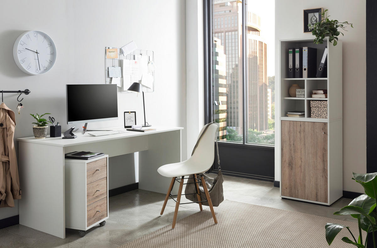 Regal Serie 400 perlweiß Optik B/H/T: ca. 50,9x83,6x41 cm Serie 400 - (50,90/83,60/41,00cm) - Möbelpartner